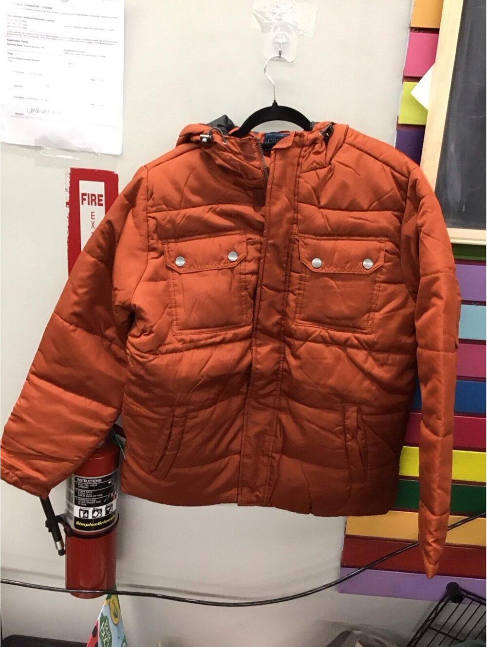 Cherokee womens burnt medium heavy puffer jacket new from jcp